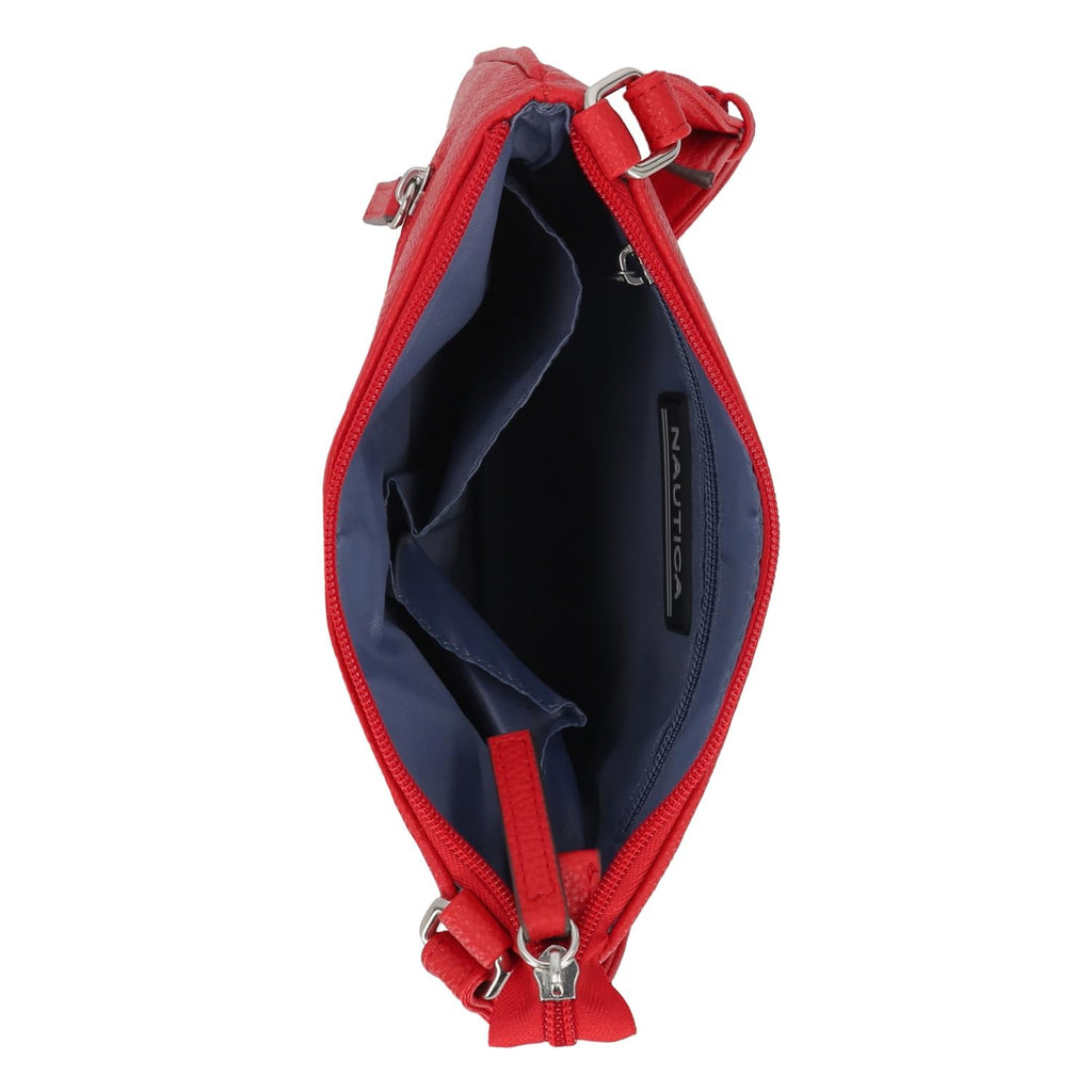 Nautica womens Lakeside Signature Jaquard North South Crossbody Bag