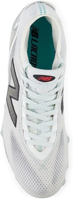 New Balance Men's FreezeLX V5 Lacrosse Shoe, White/Black, 10 W