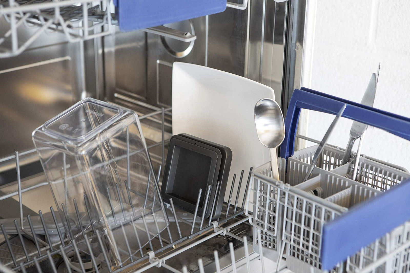 Brabantia Tasty+ Stackable Food Storage Canister 1.7qt Dark Gray Plastic