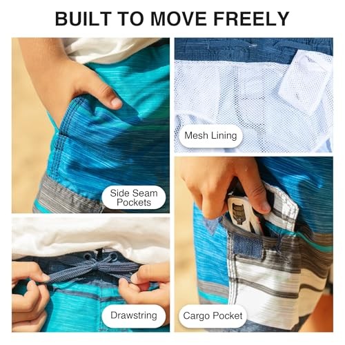 Kanu Surf Line Up Quick Dry UPF 50+ Beach Swim Trunk
