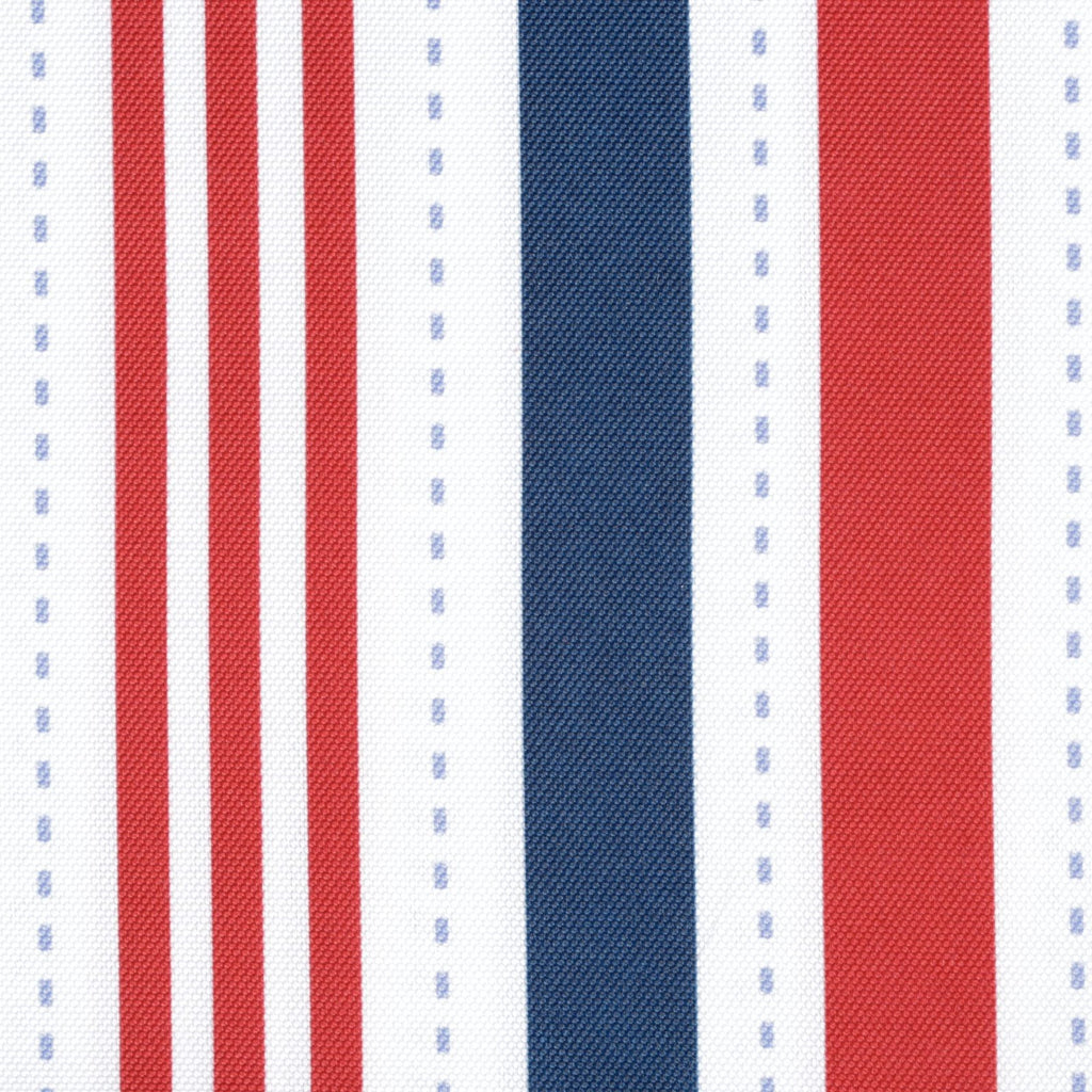 Patriotic Stripes Tablecloth 60x84 Red White Blue Waterproof Polyester