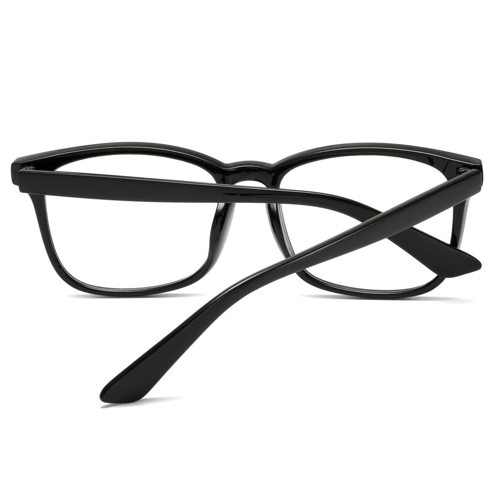 aisswzber Square Non-Prescription Glasses Clear Lens Eyeglasses