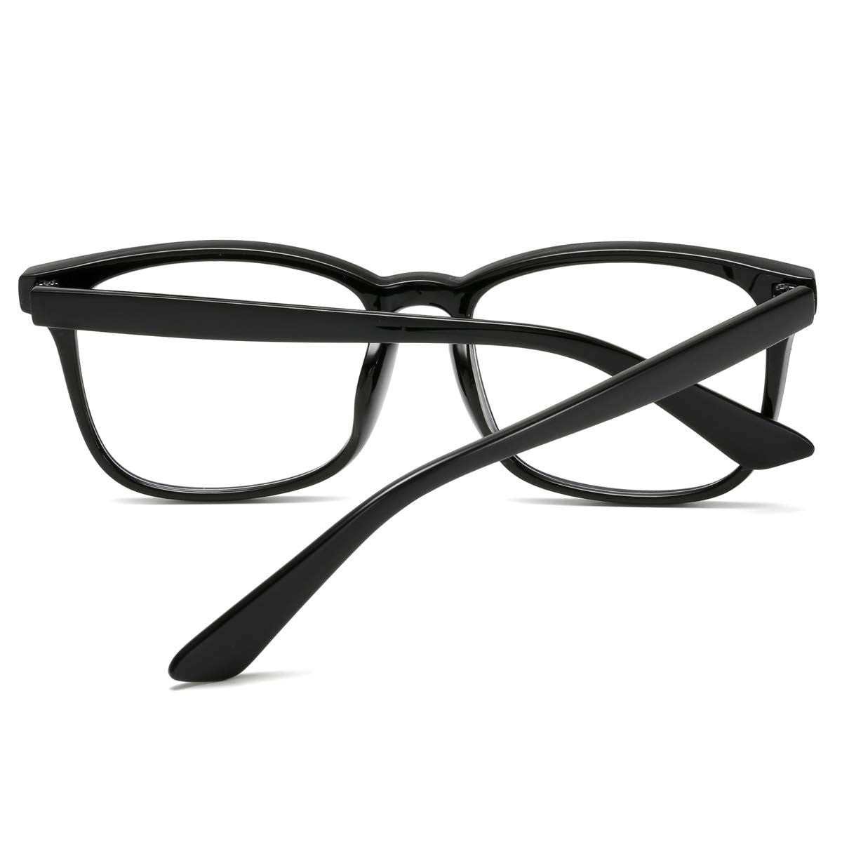 aisswzber Square Non-Prescription Glasses Clear Lens Eyeglasses