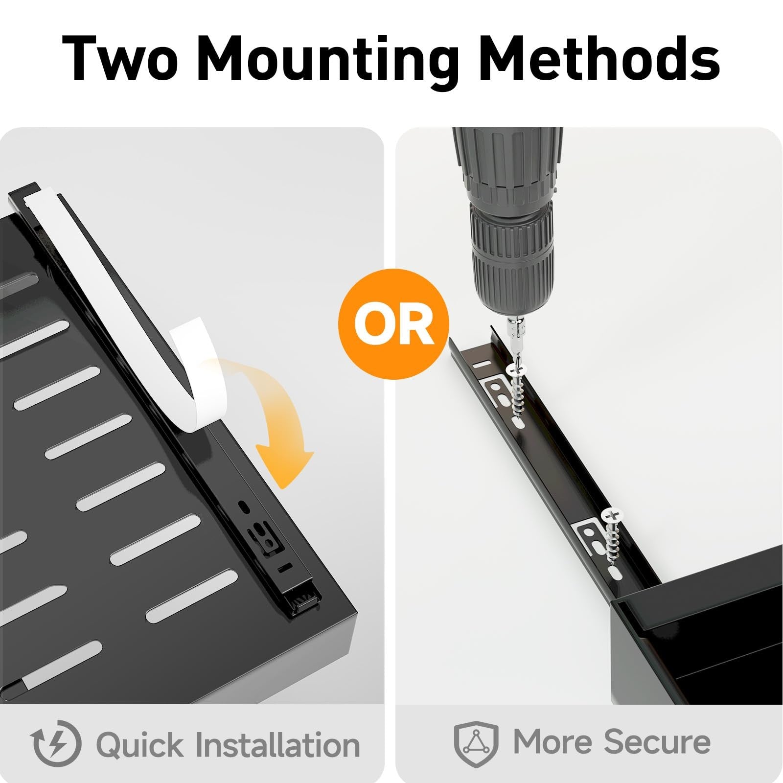 Expandable Slide Out Cabinet Organizer 12.6-20.47 In, 16.54 In Deep