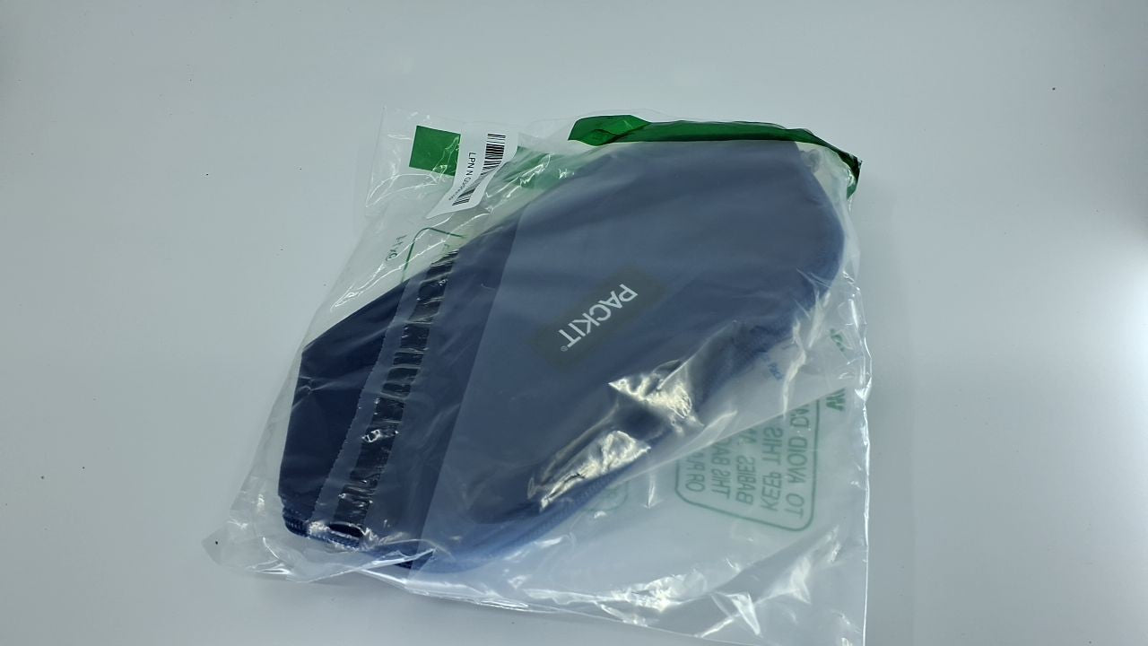 EcoFreeze Snack Bag, PackIt, True Blue, Foldable & Reusable, Zip Closure