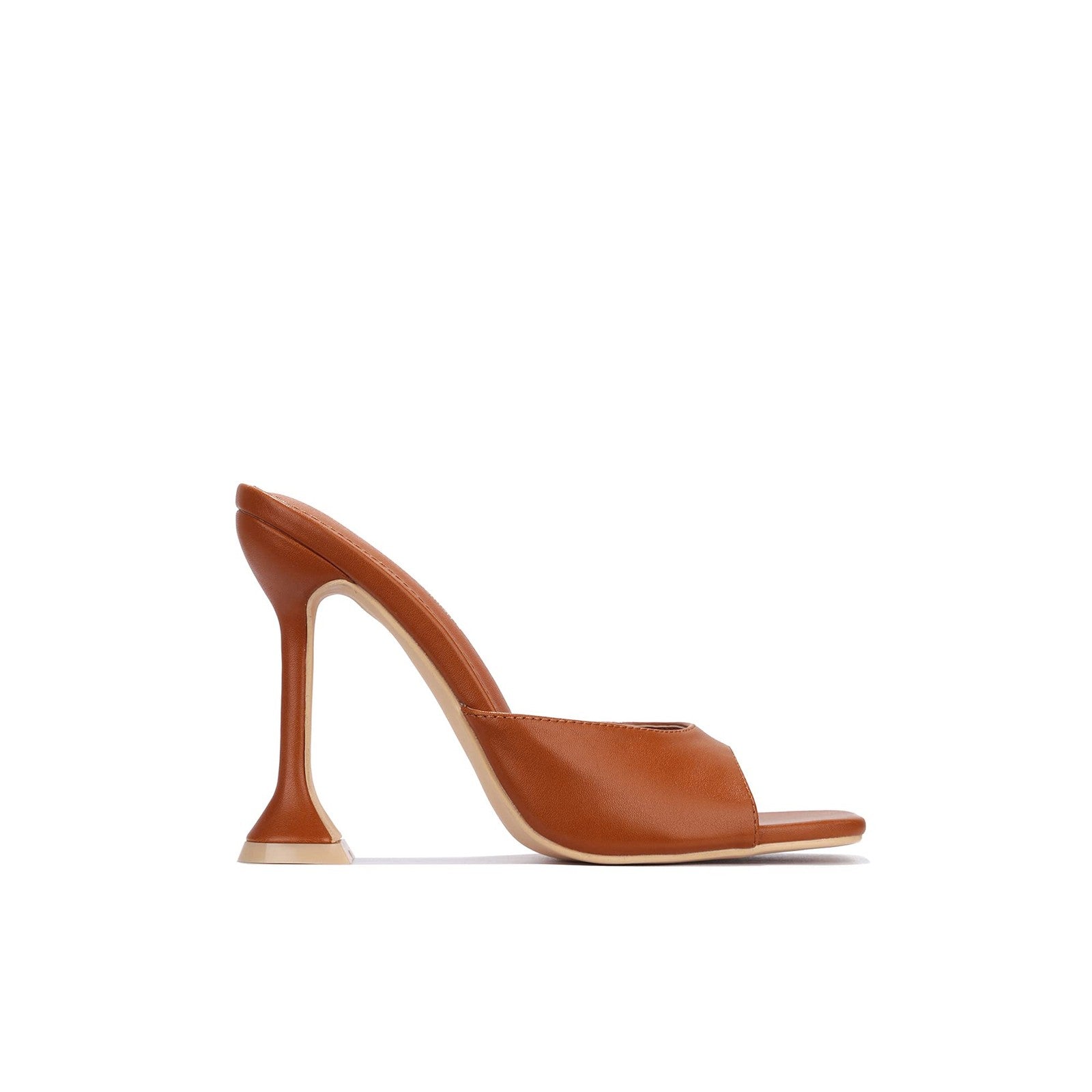 Cape Robbin Lithe Tan High Heels Size 8, Square Open Toe