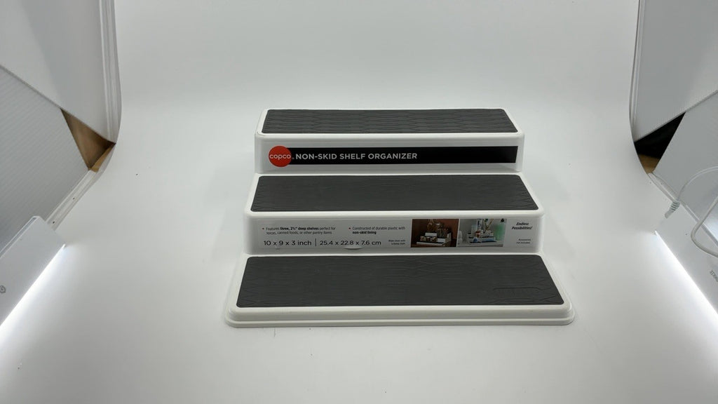 Copco 3-Tier Spice Organizer, 10-Inch Non-Slip Shelf for Cabinets