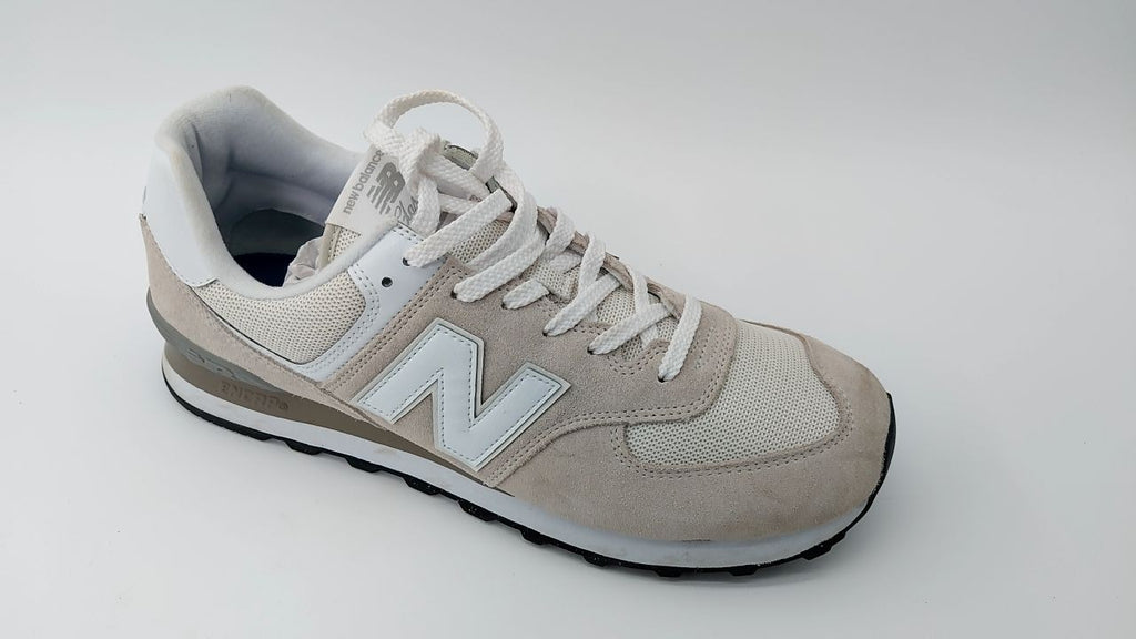 New Balance Men's 574 Core Sneaker, Nimbus Cloud/White, 12