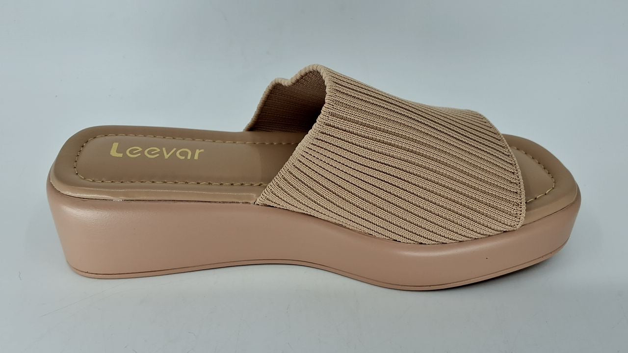Comfy Pink Platform Slides W/ Soft Foam, Size 6 - Women's Backless Sandals