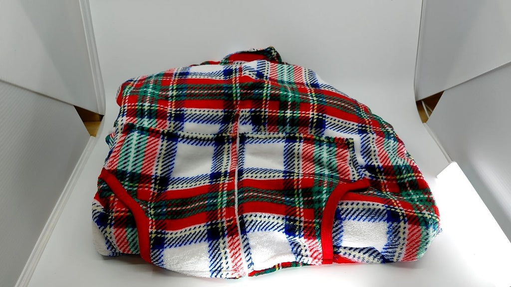 Holiday Time Women’s Plaid Union Suit  Size S