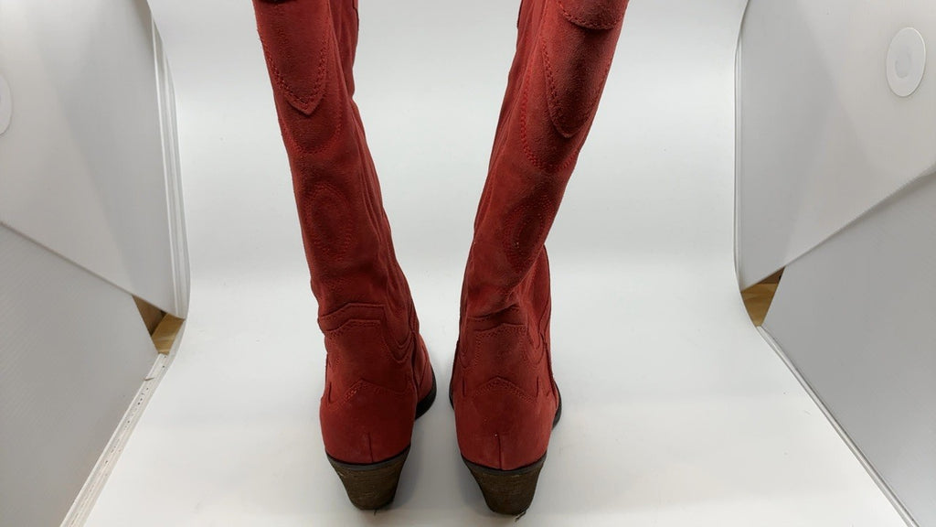 Sam Edelman Women's James Western Boot, Red Scarlet, 11