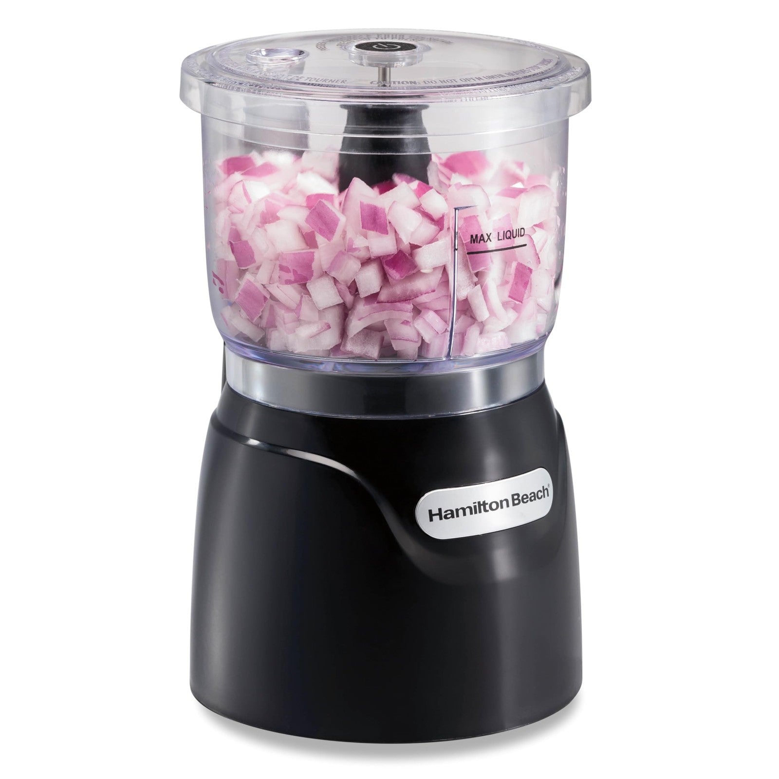 Hamilton Beach 3-Cup Food Processor, Black, 350W, Chopping & Mincing
