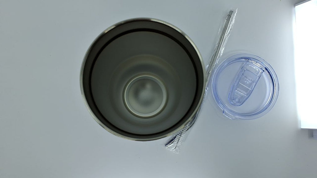 30oz Color Block Tumbler, Stainless Steel, Insulated w/ Lid & Straw