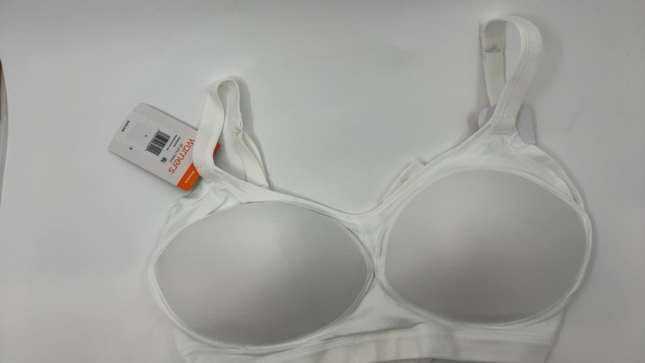 Warner's Easy Does It Wireless Comfort Bra, White, Large, Seamless