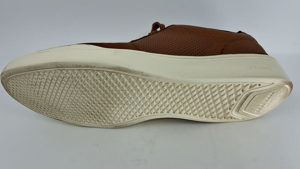 Cole Haan mens Grand Crosscourt Modern Perforated Sneaker, Tan Leather, 10.5W