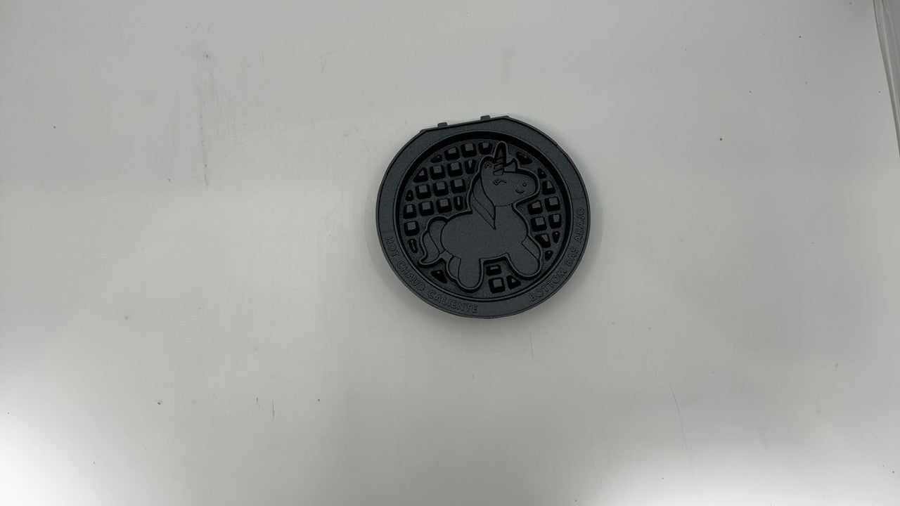 2Pc Nonstick Waffle Plates Set for DASH Mini Maker, Unicorn & Dinosaur