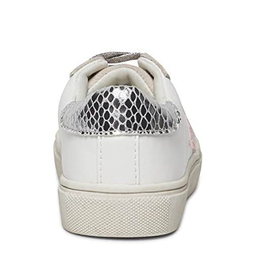 Steve Madden Girls Shoes Rezume Sneaker, White Multi, 5