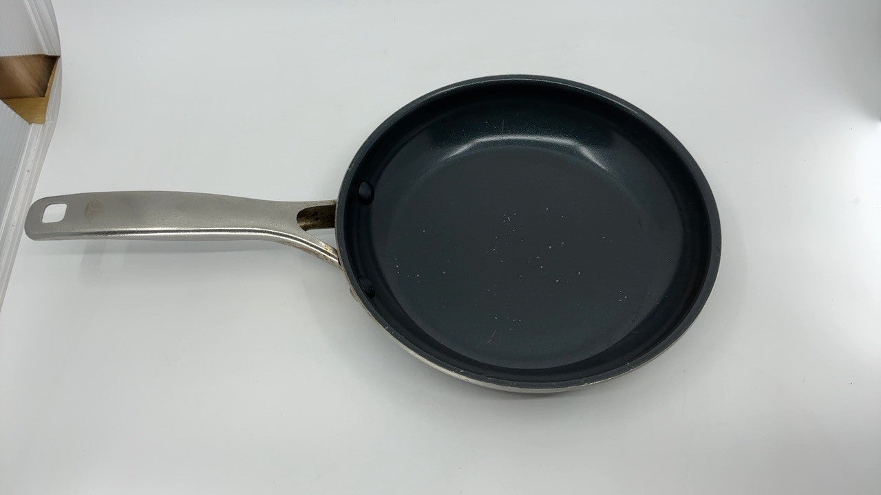 8" Gray Nonstick Frying Pan Skillet, Diamond Infused Ceramic