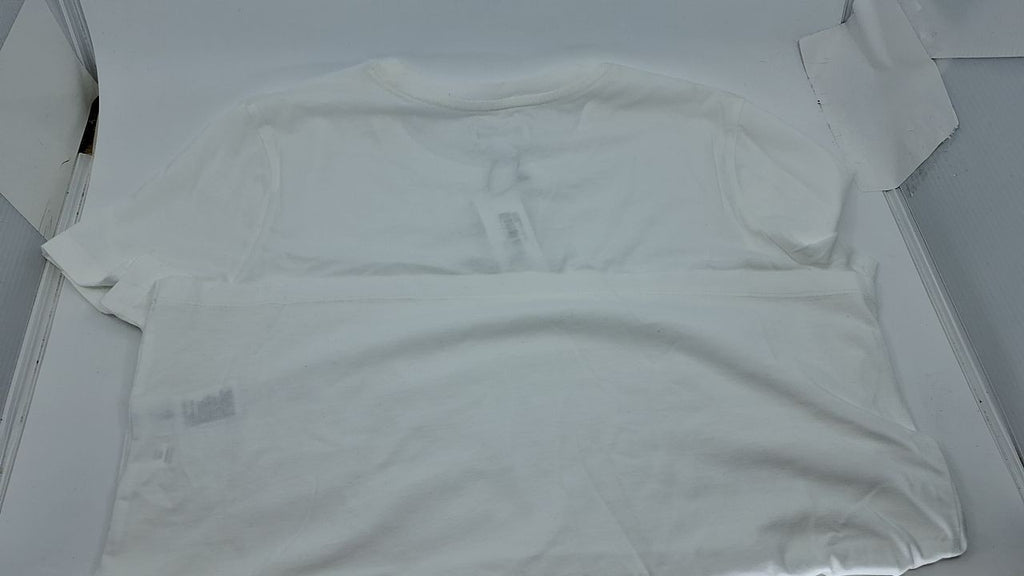 Women's Courtney Tiny Crew Neck T-Shirt, White, Size M