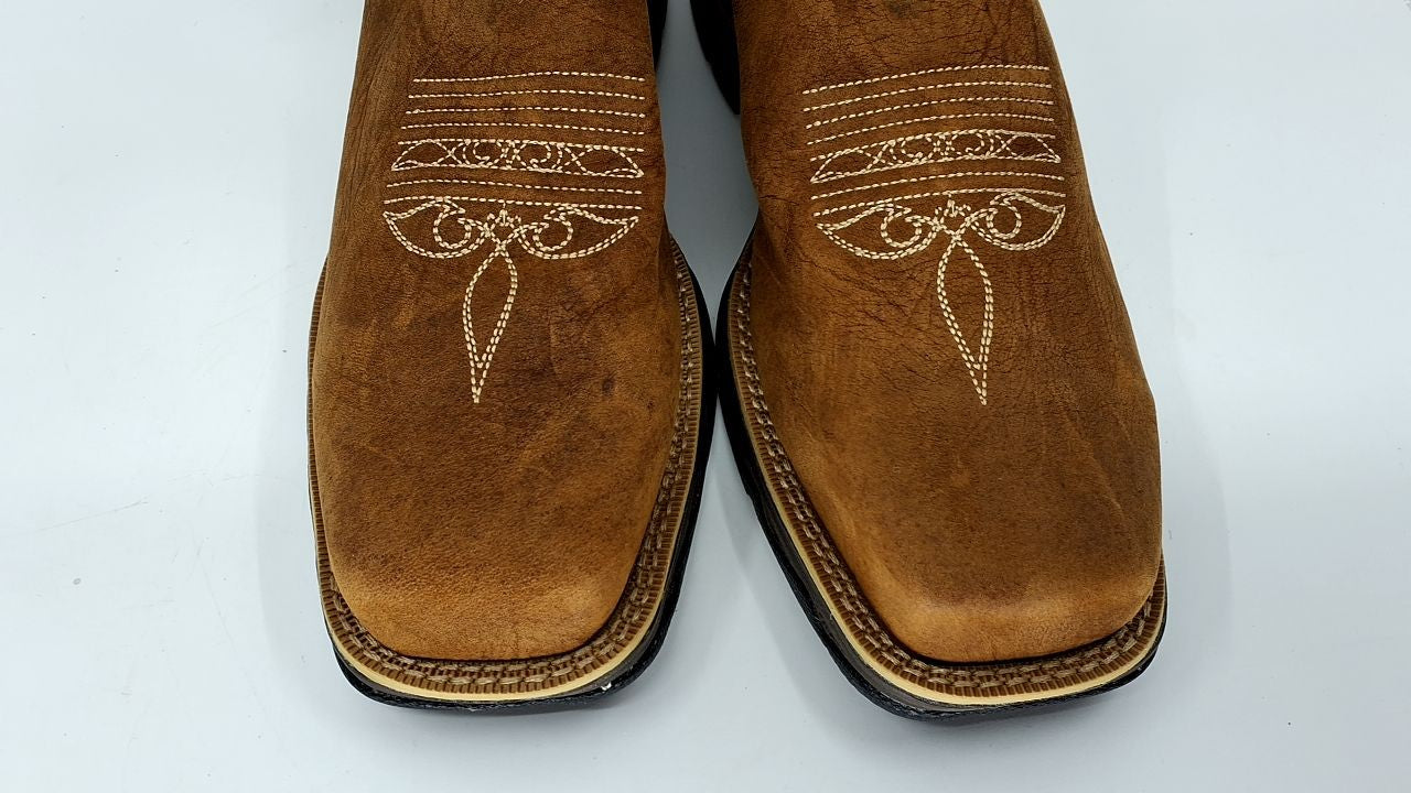 Durango womens Lady Rebel Work Western Boot, Briar Brown and Rusty Red, 8 US