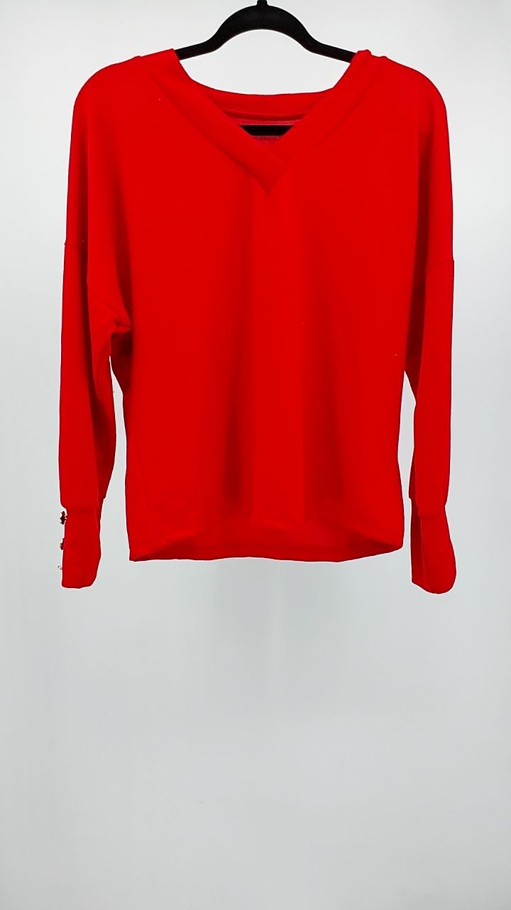 V-Neck Long Sleeve Sweatshirt