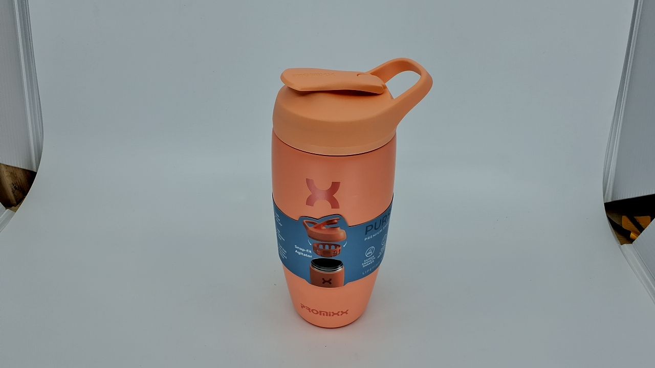 18oz Coral Stainless Steel Shaker Bottle by Promixx - Insulated