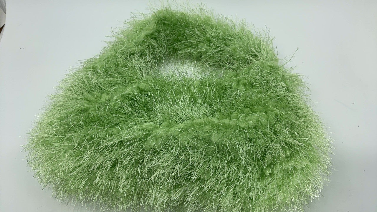 Trendy Mint Green Faux Fur Tote Bag Fluffy Hobo Purse for Women