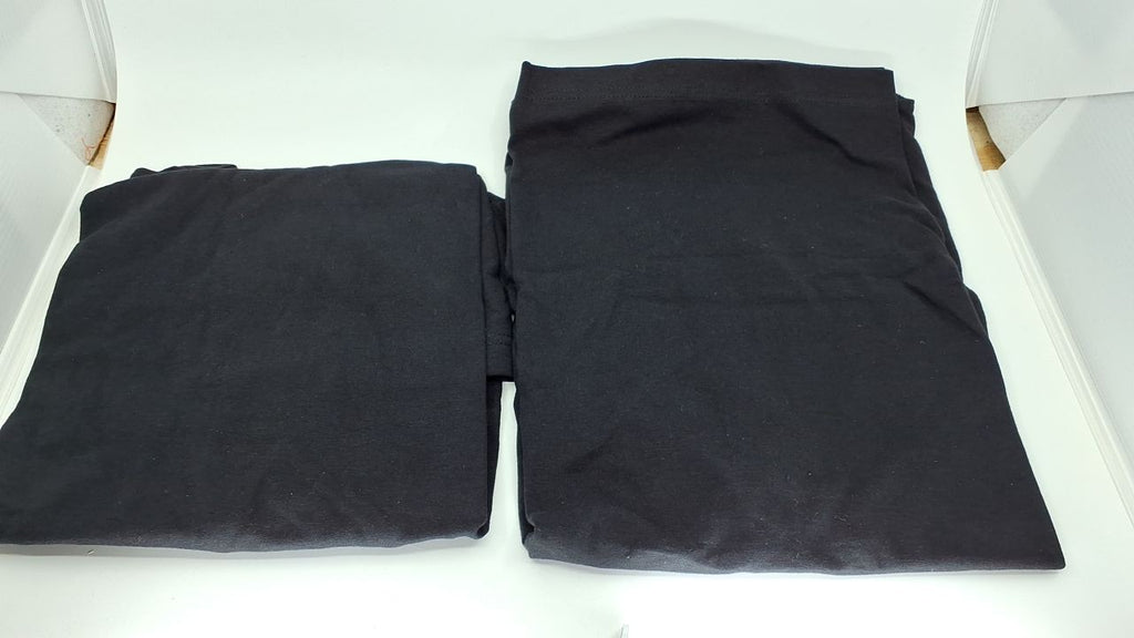 Hanes Men's Short Sleeve Beefy-T (Pack of 2), Black, Large