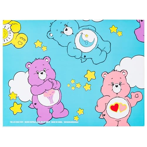 Nostalgic Care Bears Wrapping Paper 12 Sheets 20" x 30" Clouds & Stars