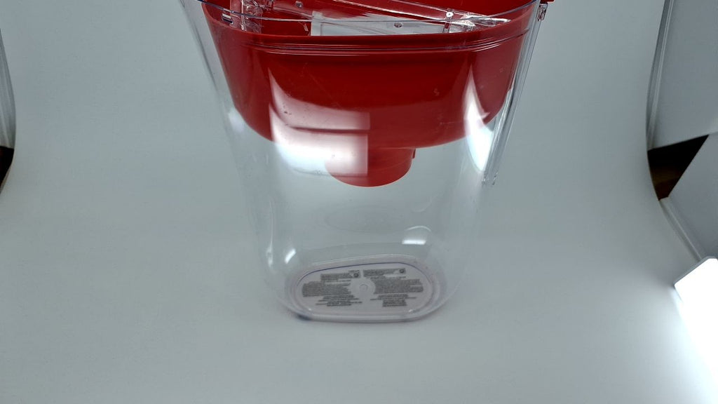 Brita Water Filter Pitcher, 6-Cup Capacity, Red, BPA-Free, Standard Filter