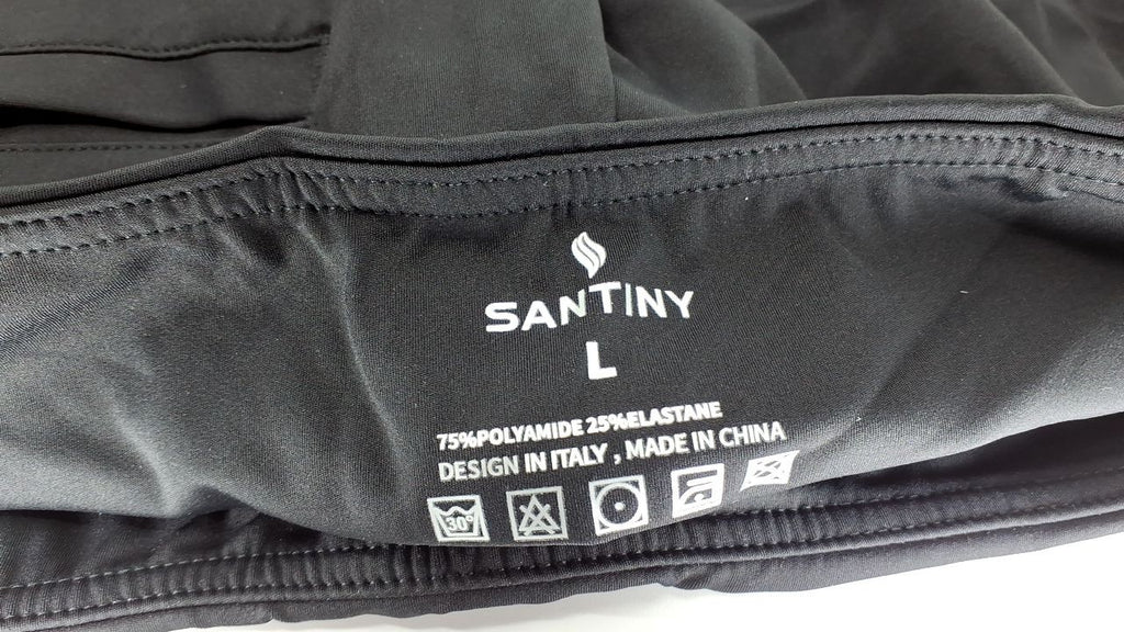 Black 7/8 High Waisted Women's Pants w/ 3 Pockets - Athletic, Casual L