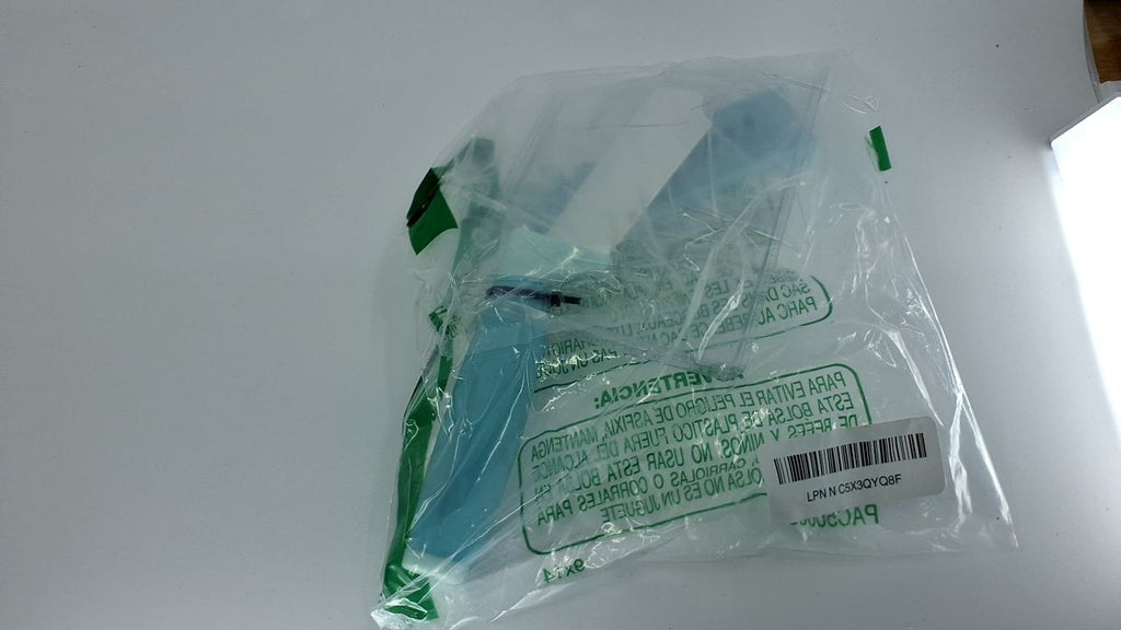 5-Inch Aqua Ceramic Santoku Knife w/ Blade Cover & Soft-Grip Handle