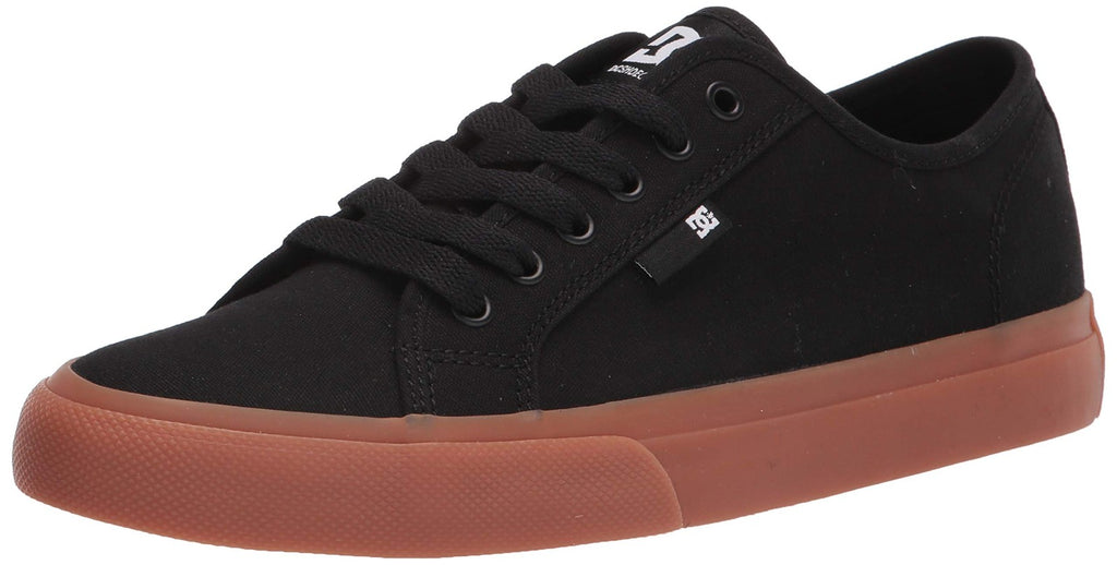 DC mens Manual Skate Shoe, Black/Gum, 12 US