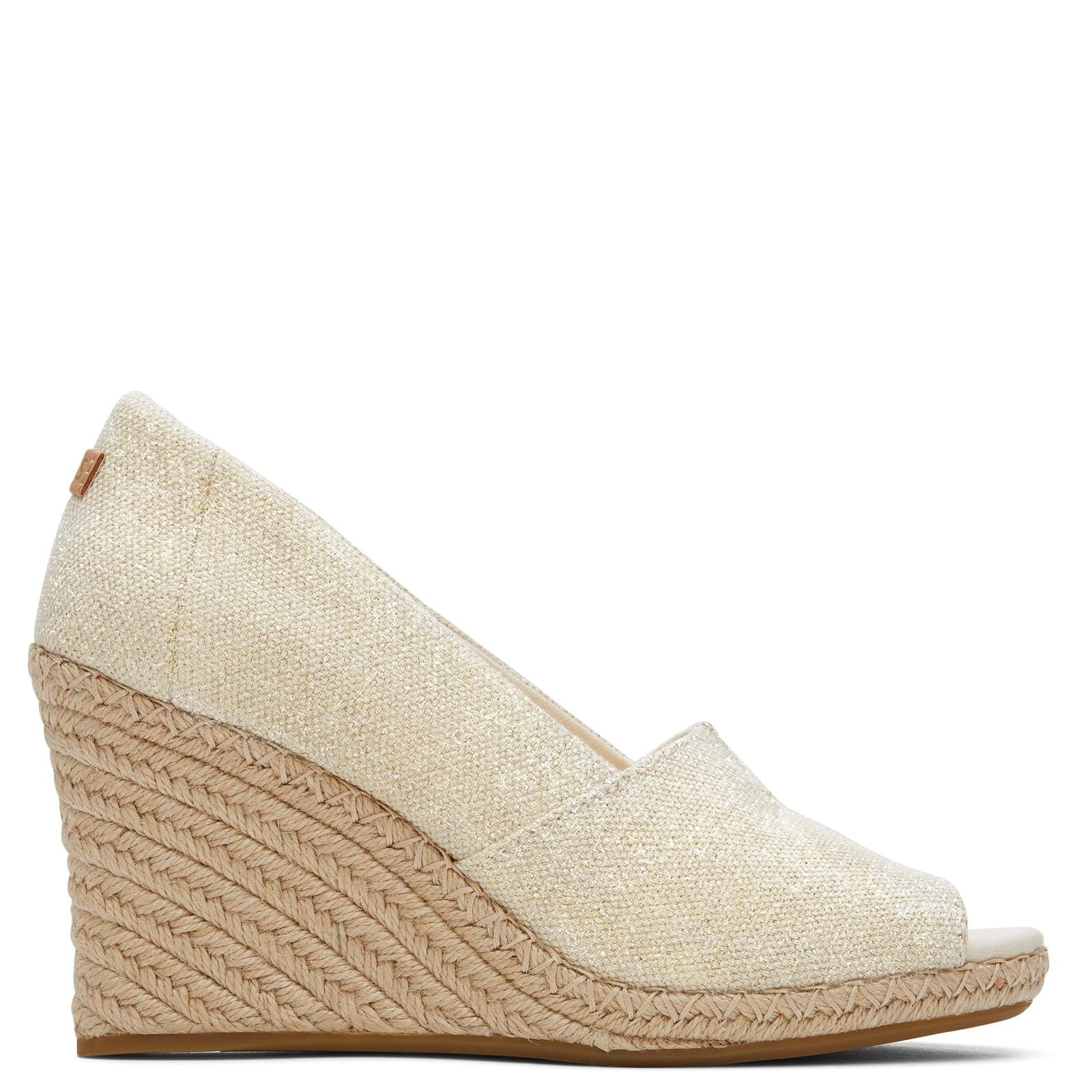 TOMS Women's Michelle Wedge Sandal, Dark Natural, 6