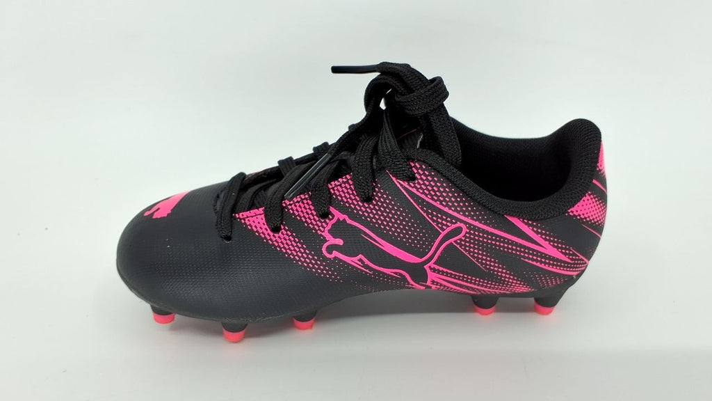 PUMA Attacanto Firm Soccer Cleats, Toddler 10, Black-Poison Pink