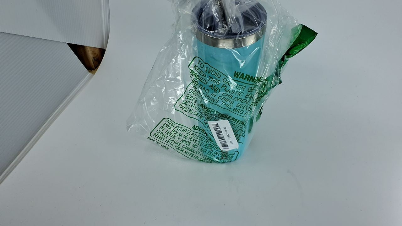 Turquoise 20oz Skinny Stainless Steel Coffee Tumbler - Vacuum Insulated