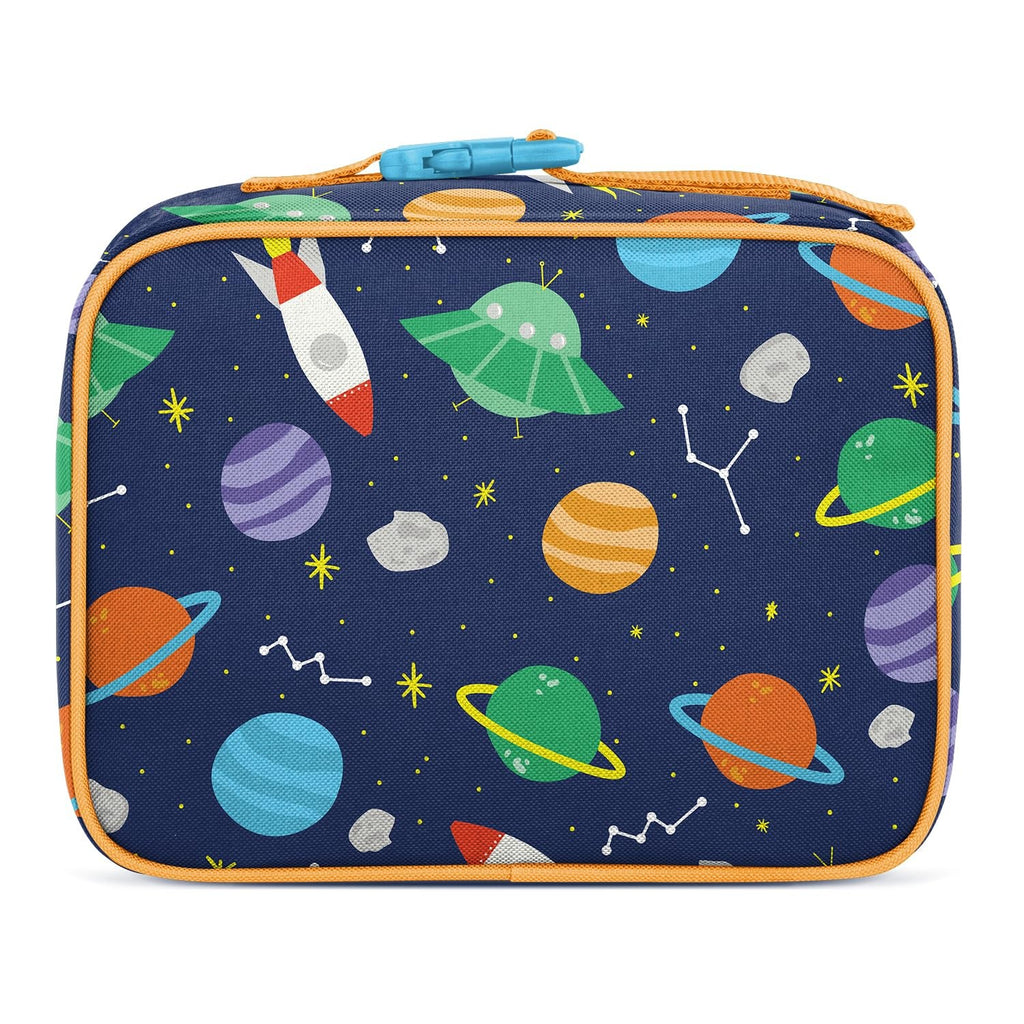 Toddler Lunch Box, Insulated, Outer Space, 4L, Exterior & Interior Pockets