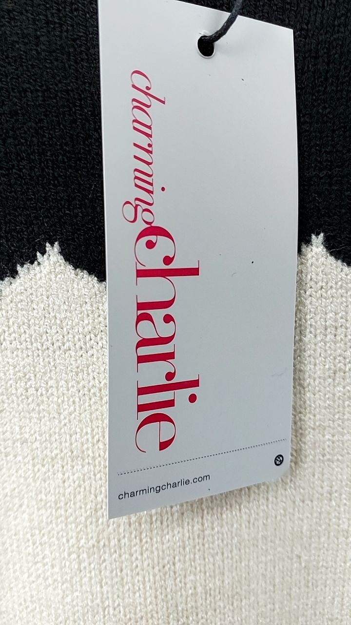 Color Block Crew Neck Drop Shoulder Sweater