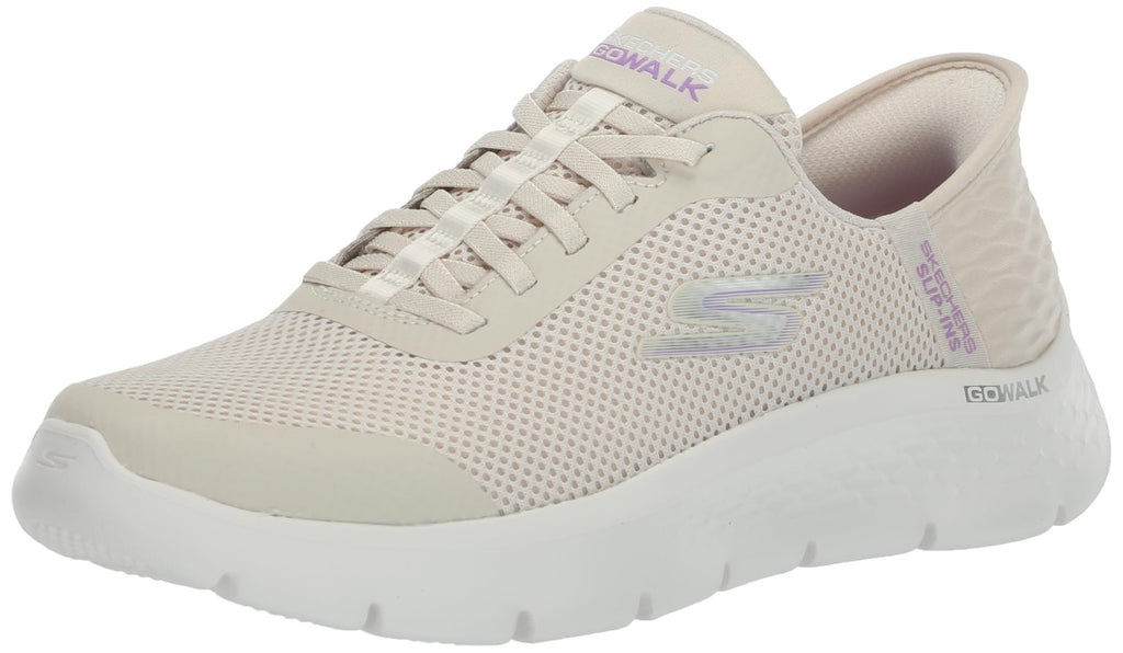 Skechers Women's Go Walk Flex Slip-Ons, Off White, Size 9 Athletic Shoes