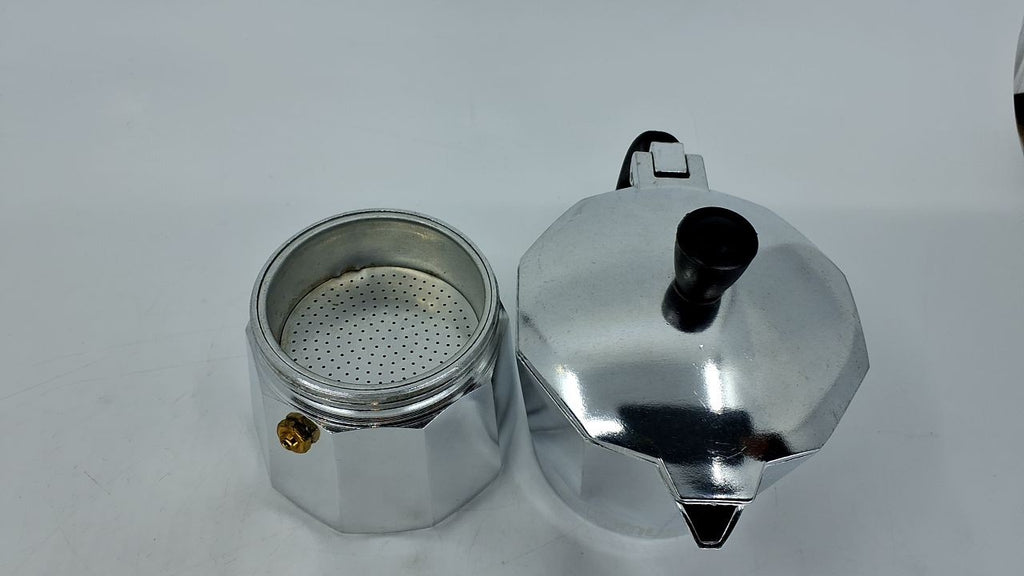 IMUSA 3-Cup Aluminum Espresso Stovetop Coffeemaker, Silver