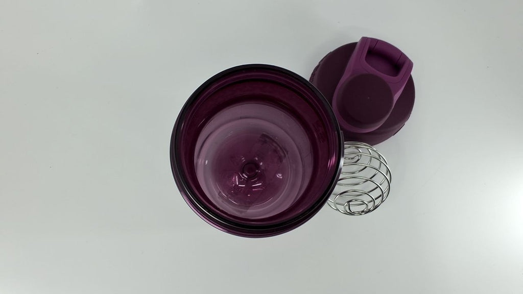 BlenderBottle 20oz SportMixer Shaker Bottle Plum for Protein Shakes