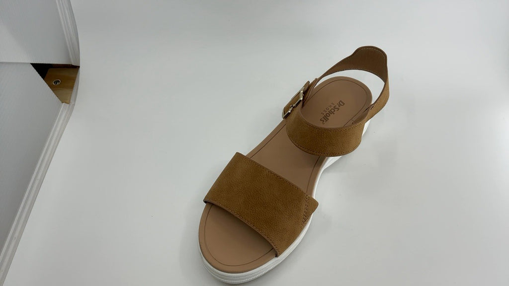 Dr. Scholl's Shoes Shoes Womens Time Off Sky Sandal Honey Brown Smooth 9.5 M