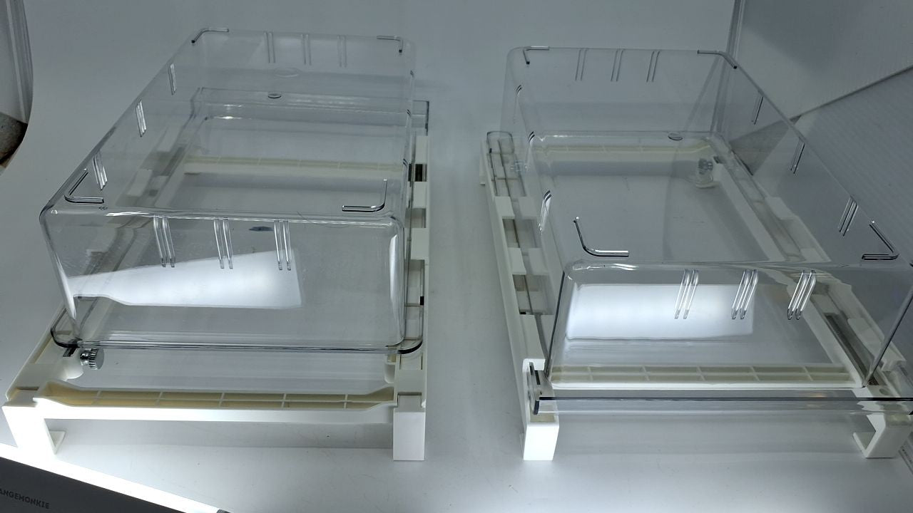 Refrigerator Drawer Organizer Set, 2 Pack, Food Storage, Fits 0.6 In Shelves