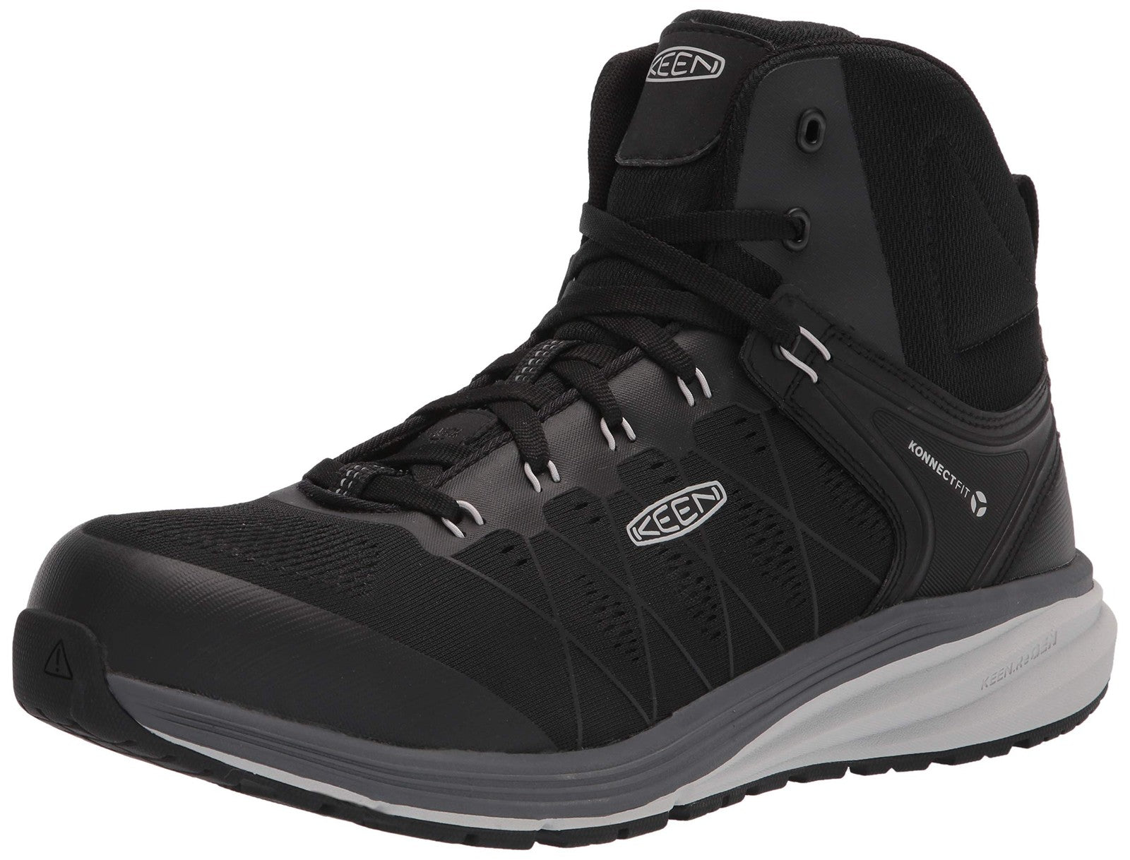KEEN Utility Men's Vista Energy Mid Height Composite Toe Shoes, Vapor/Black,7.5W