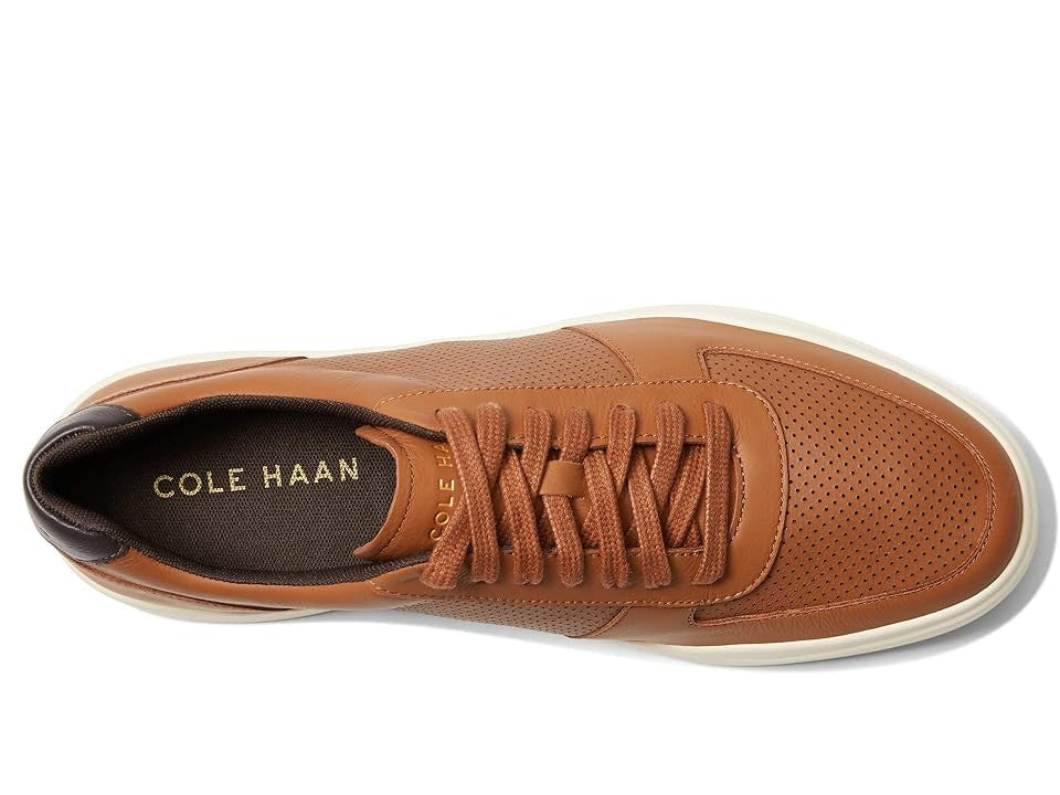 Cole Haan mens Grand Crosscourt Modern Perforated Sneaker, Tan Leather, 10.5W