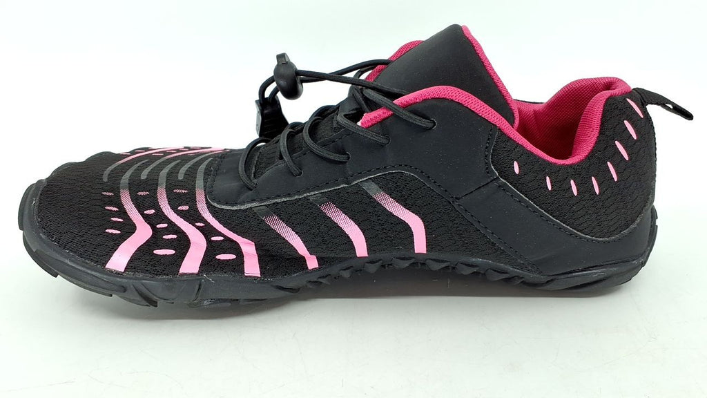 MIFAWA Barefoot Shoes Men Women Zero Drop Cross-Trainer 8W/7M Black Rose