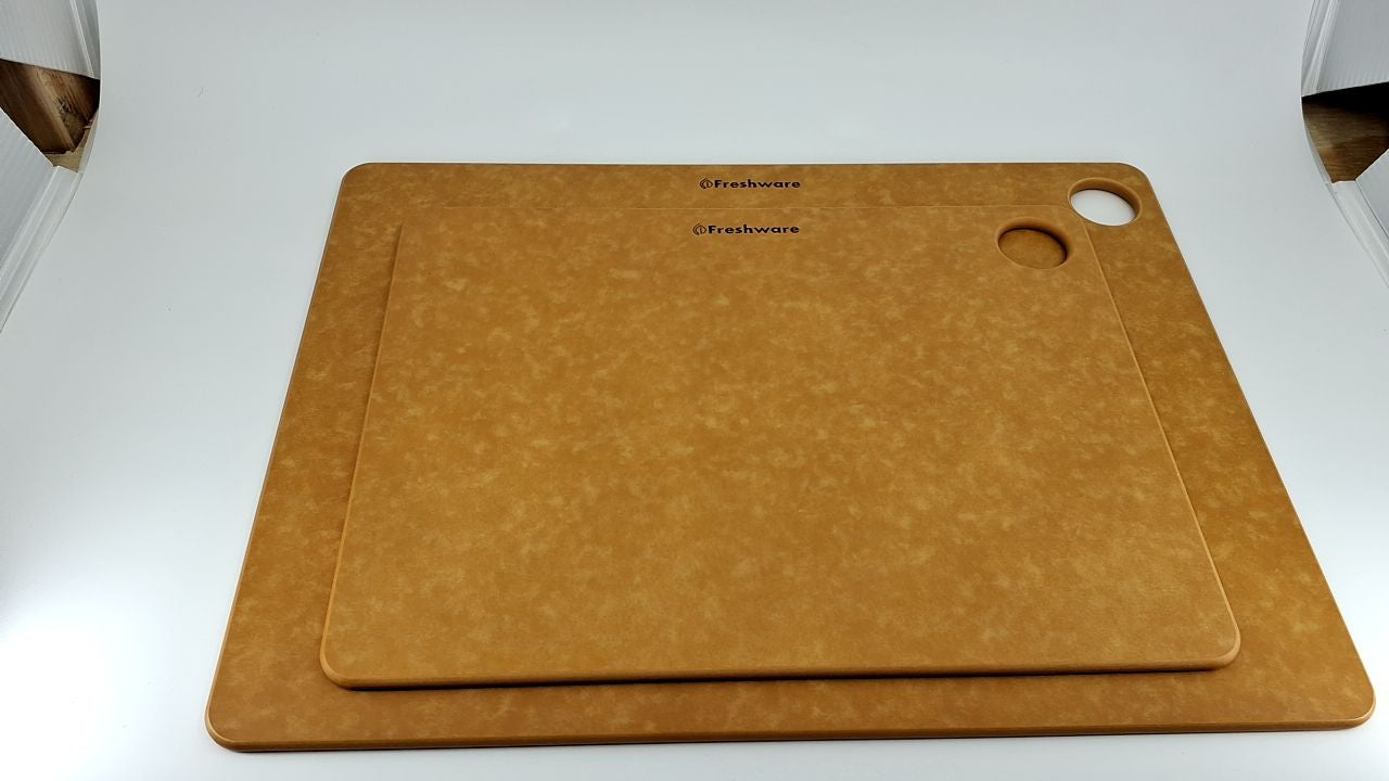 Natural Wood Cutting Boards, Set of 2, 12x9 & 15x11.25, Dishwasher Safe