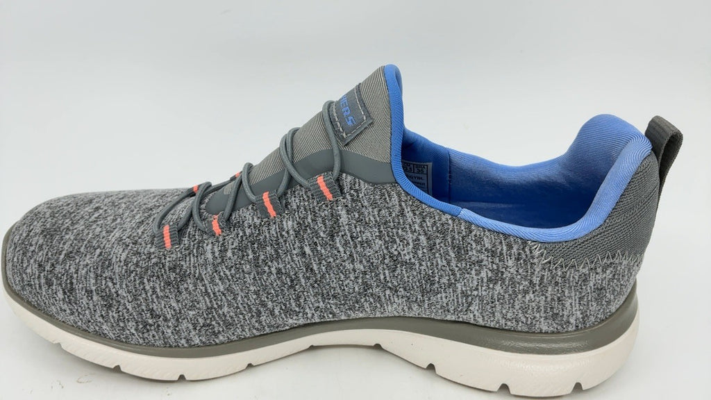 Skechers Women's, Summits - Quick Getaway Sneaker Grey Blue 6.5 M