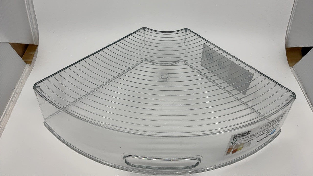 Clear 1/4 Wedge Lazy Susan Organizer Bin - Kitchen Storage