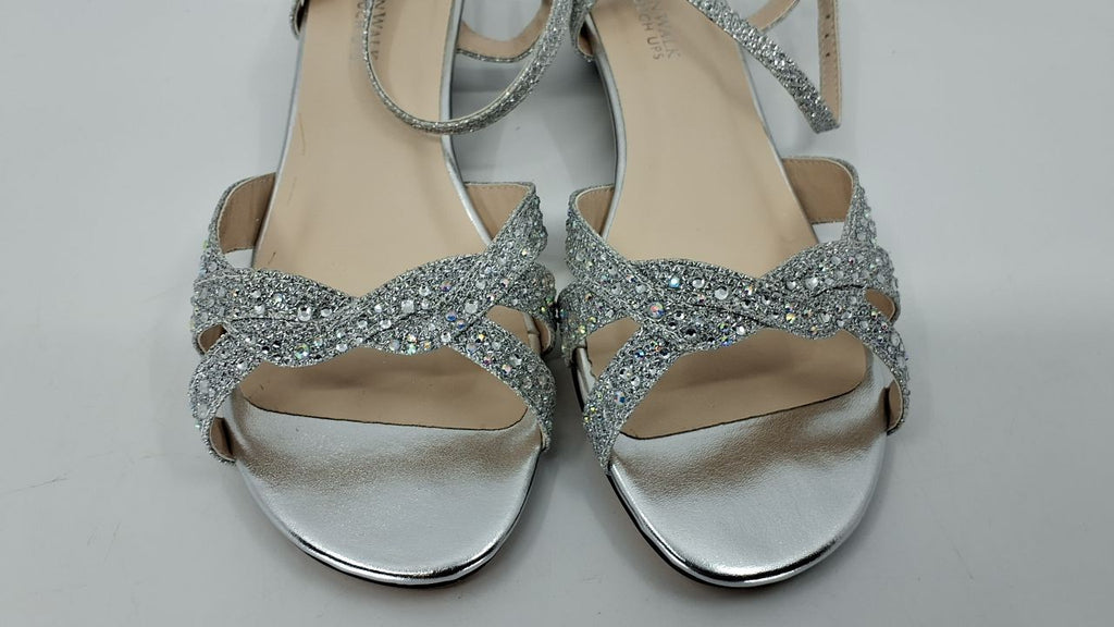 Touch Ups Women's Lena Sandal, silver, 6 W US